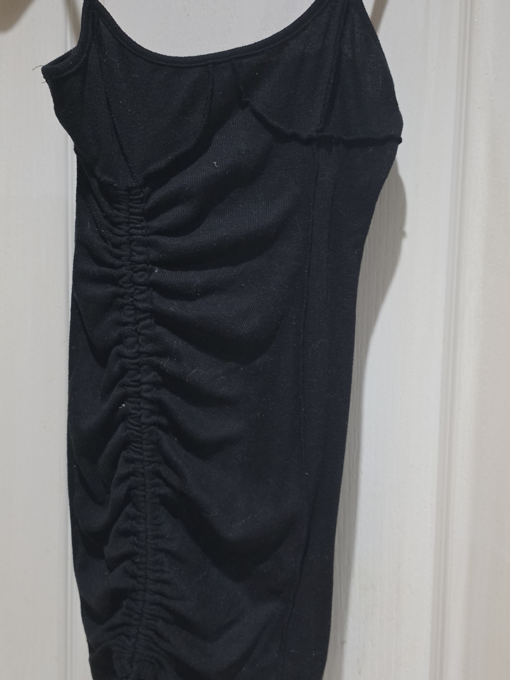 Papermoon Black Ruched Mini Dress